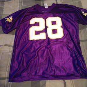 Minnesota Vikings Purple Home Adrian Peterson Screened Replica Jersey XL